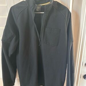 5.11 Tactical Black Quarter-Zip Sweater, Men’s Large